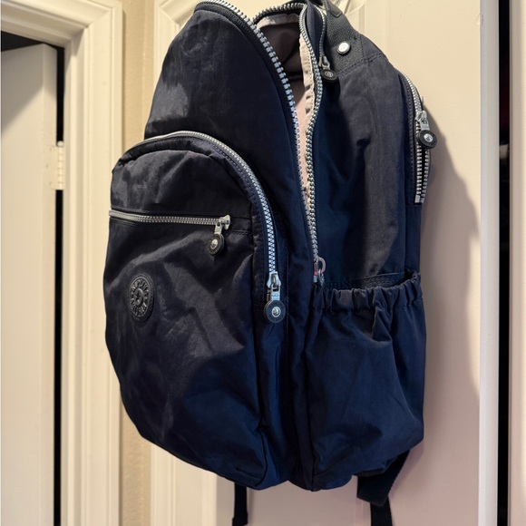 Kipling navy blue backpack - Picture 4 of 8